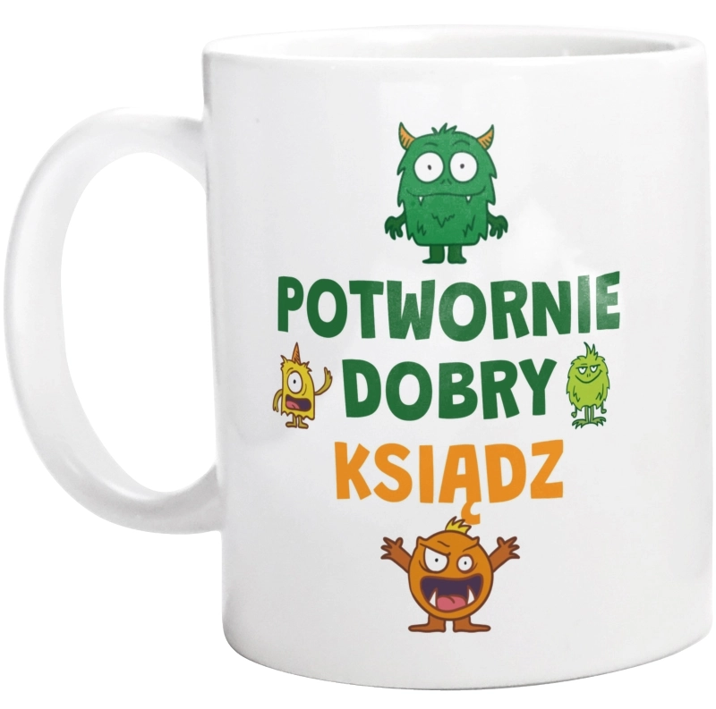 Potwornie Dobry Ksiądz - Kubek Biały