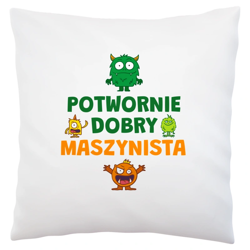 Potwornie Dobry Maszynista - Poduszka Biała