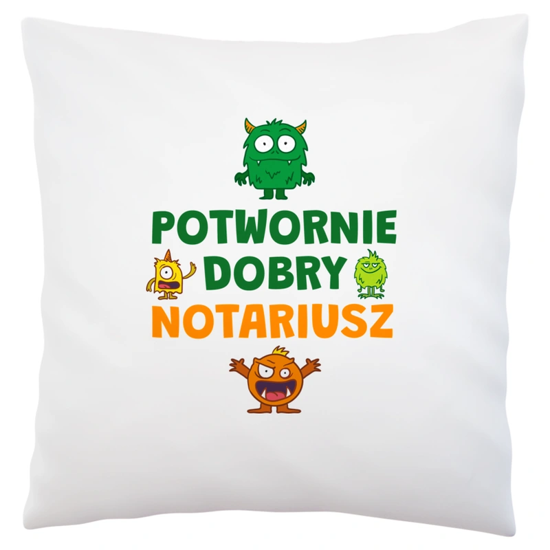 Potwornie Dobry Notariusz - Poduszka Biała