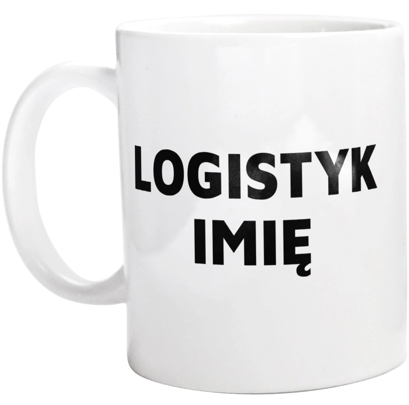 Napis Logistyk - Kubek Biały