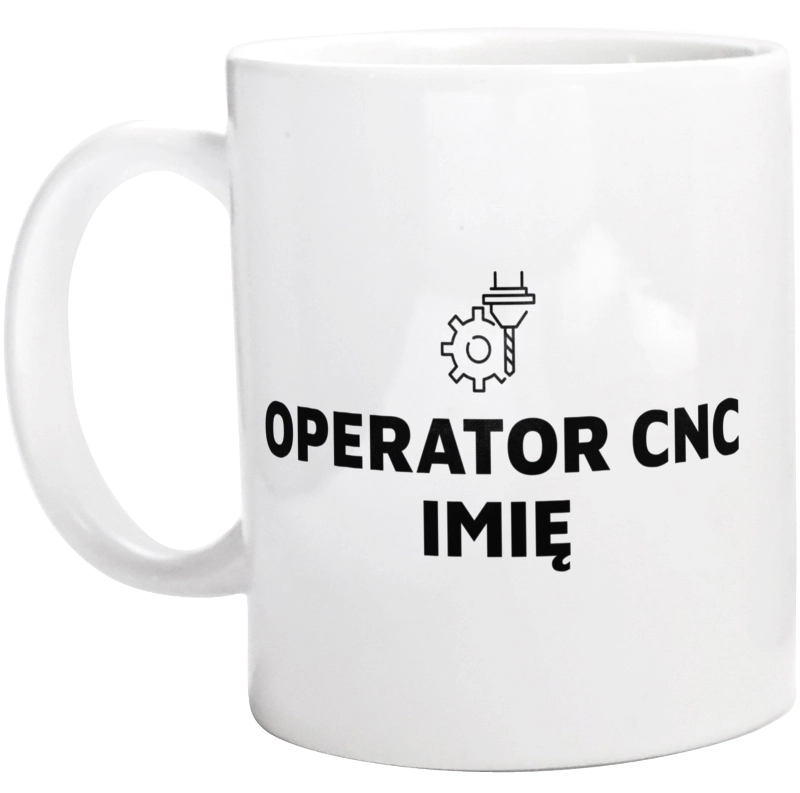 Napis Operator Cnc - Kubek Biały