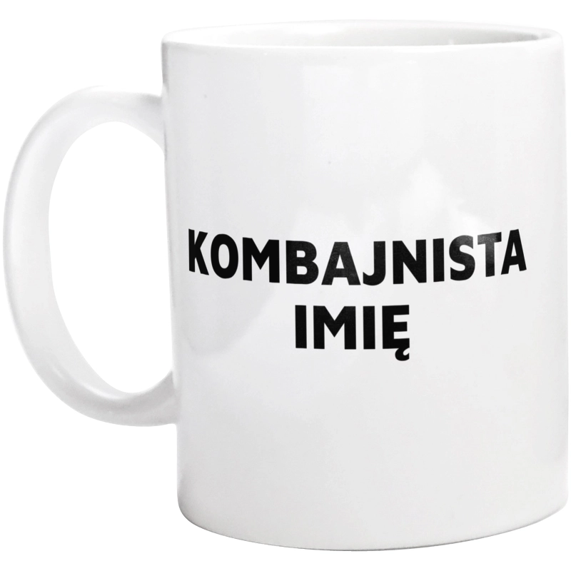 Napis Kombajnista - Kubek Biały