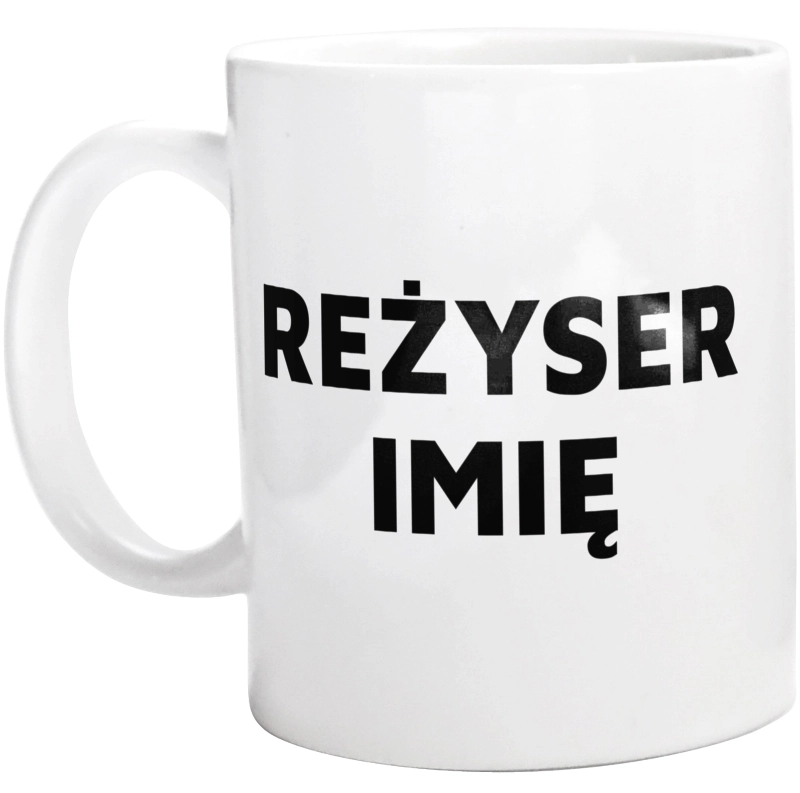 Napis Reżyser - Kubek Biały