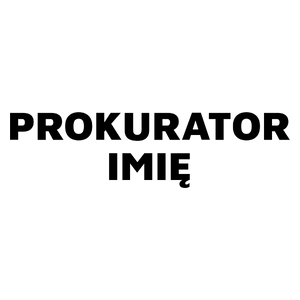 Napis Prokurator - Kubek Biały