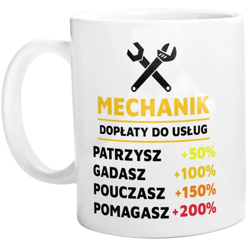 Dopłaty Do Usług Mechanik - Kubek Biały