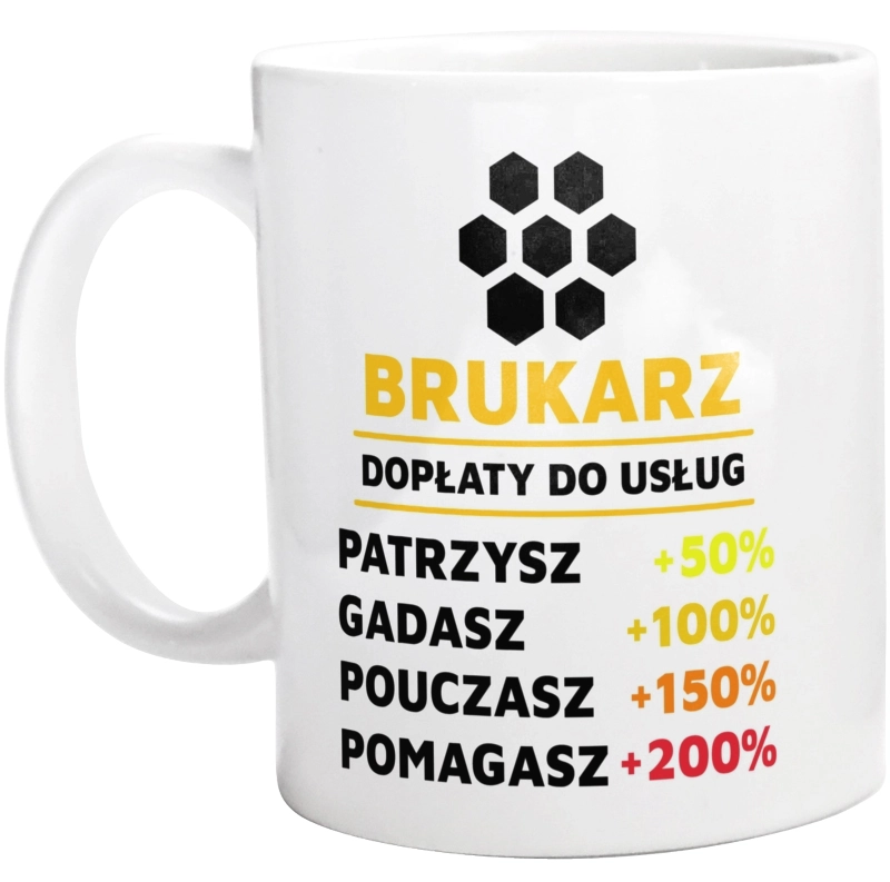 Dopłaty Do Usług Brukarz - Kubek Biały