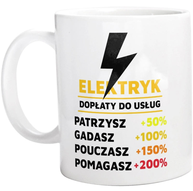 Dopłaty Do Usług Elektryk - Kubek Biały