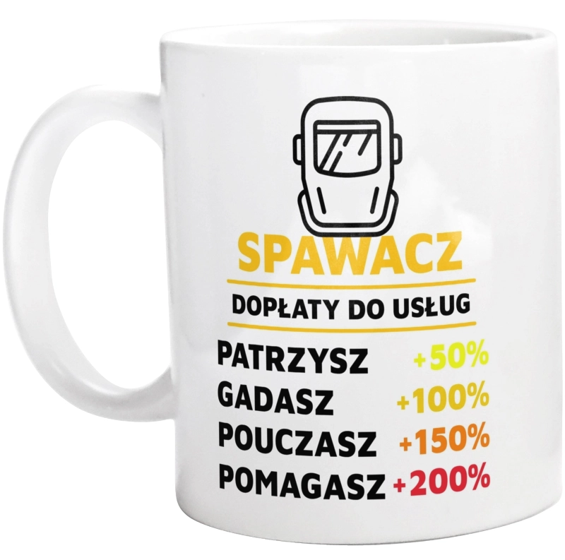 Dopłaty Do Usług Spawacz - Kubek Biały