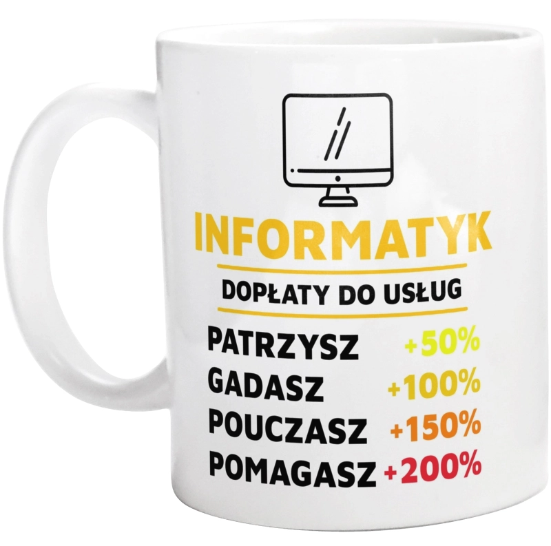 Dopłaty Do Usług Informatyk - Kubek Biały