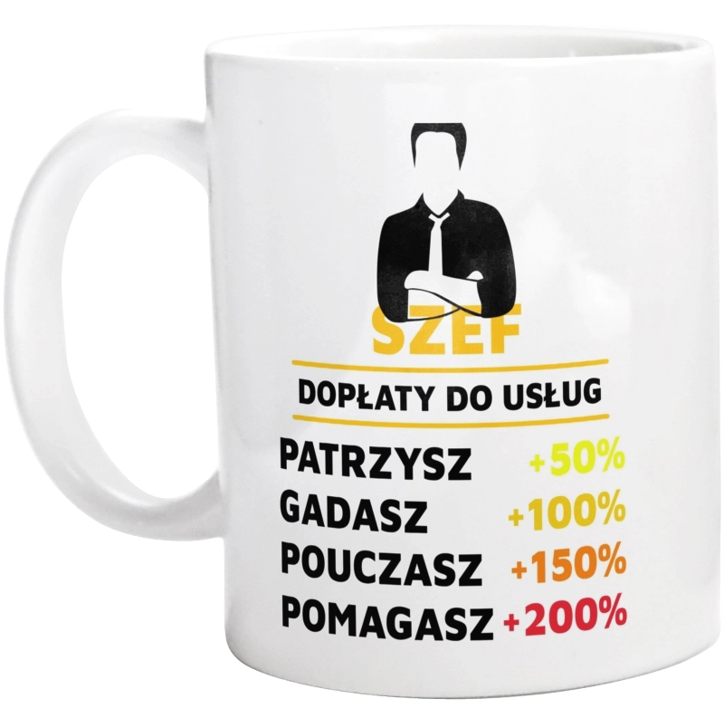 Dopłaty Do Usług Szef - Kubek Biały