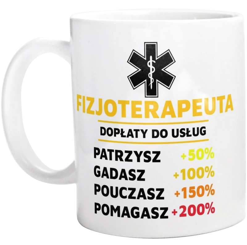 Dopłaty Do Usług Fizjoterapeuta - Kubek Biały