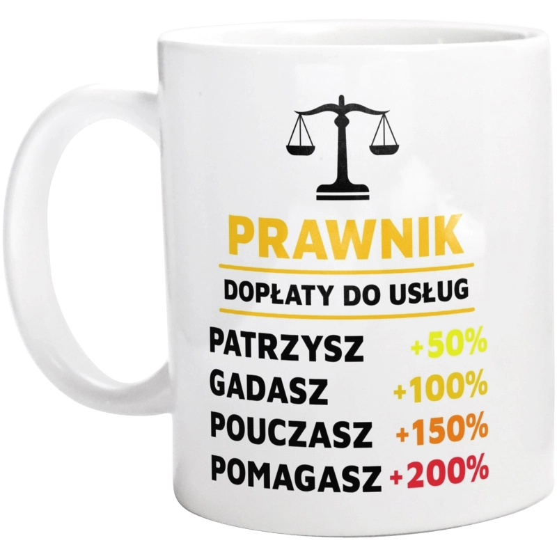 Dopłaty Do Usług Prawnik - Kubek Biały