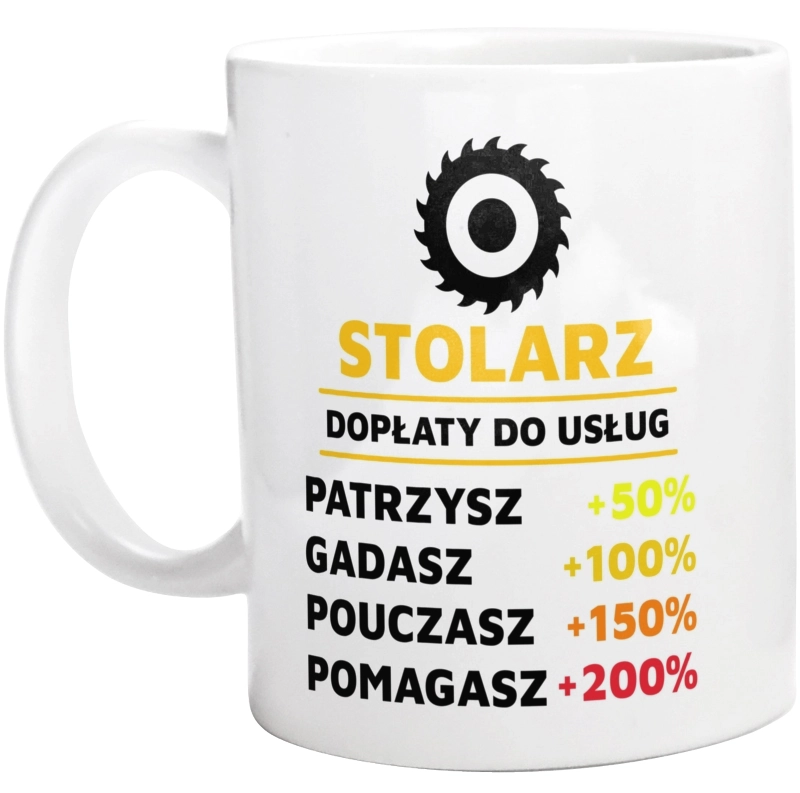 Dopłaty Do Usług Stolarz - Kubek Biały