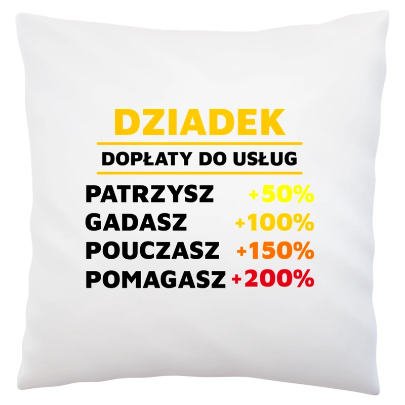 Dopłaty Do Usług Dziadek - Poduszka Biała