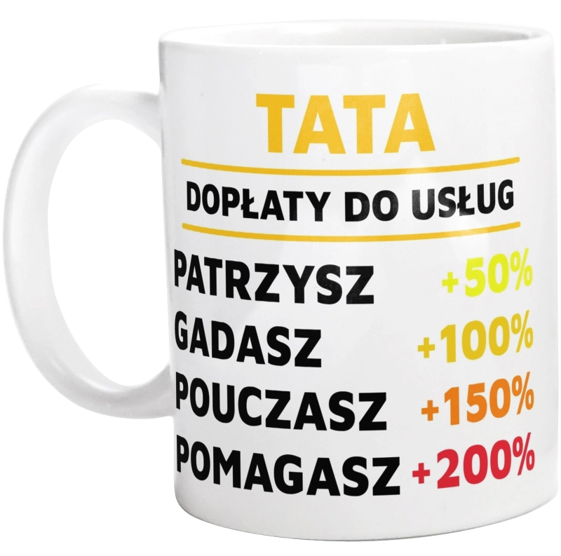 Dopłaty Do Usług Tata - Kubek Biały