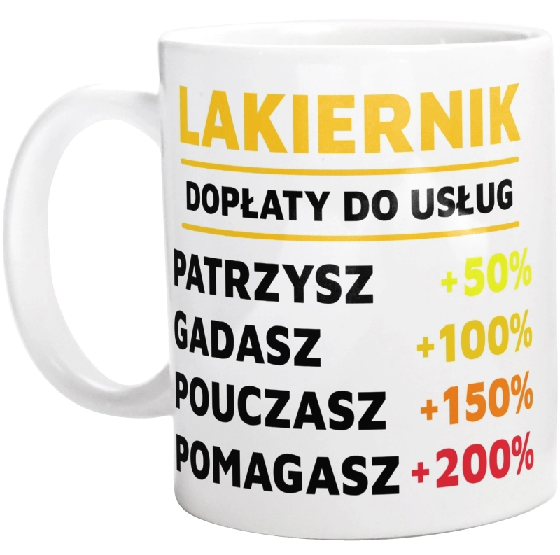 Dopłaty Do Usług Lakiernik - Kubek Biały