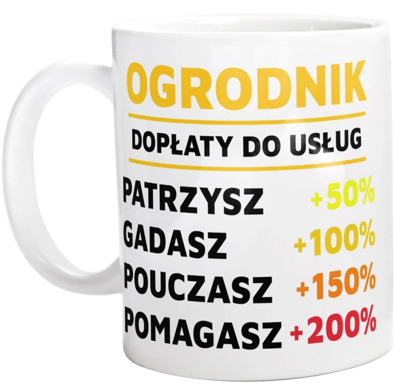 Dopłaty Do Usług Ogrodnik - Kubek Biały