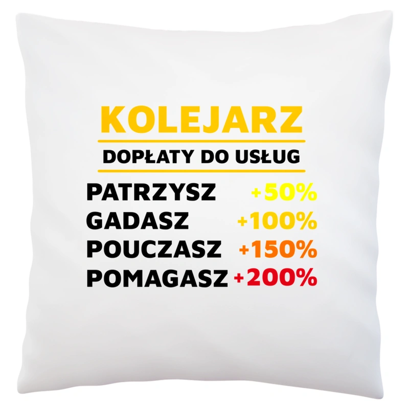 Dopłaty Do Usług Kolejarz - Poduszka Biała