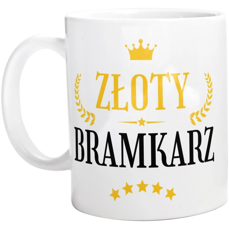 Złoty bramkarz - Kubek Biały