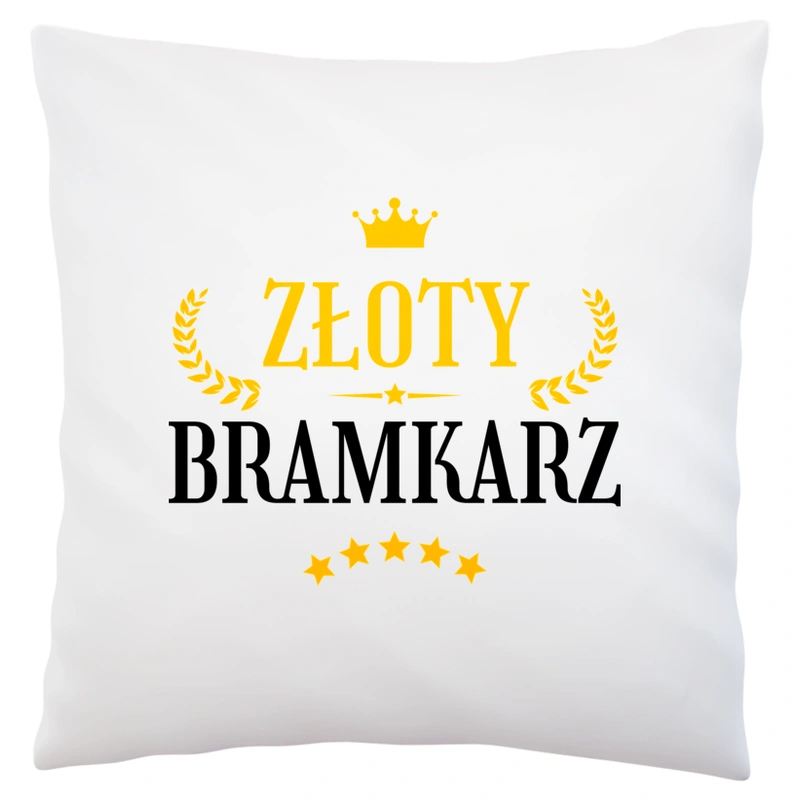 Złoty bramkarz - Poduszka Biała