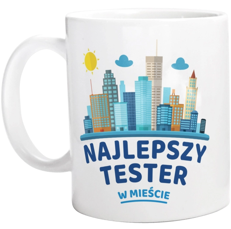 Najlepszy Tester W Mieście - Kubek Biały