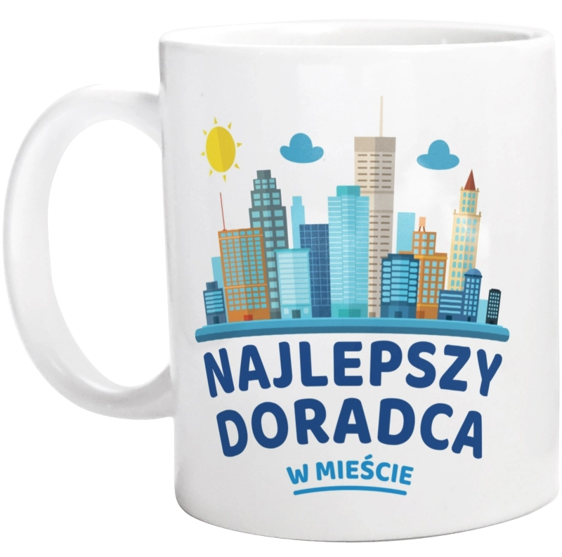 Najlepszy Doradca W Mieście - Kubek Biały