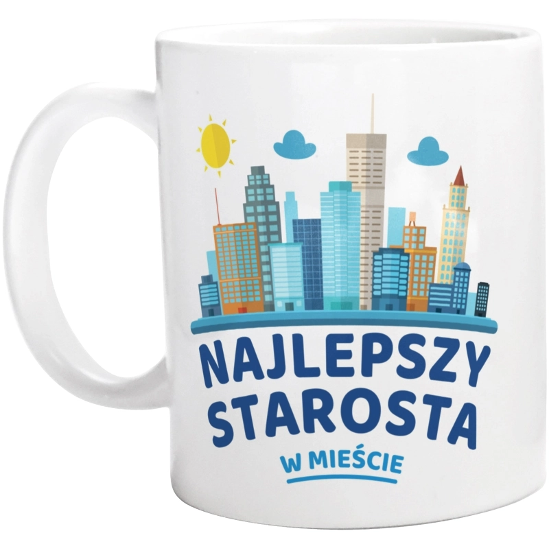 Najlepszy Starosta W Mieście - Kubek Biały