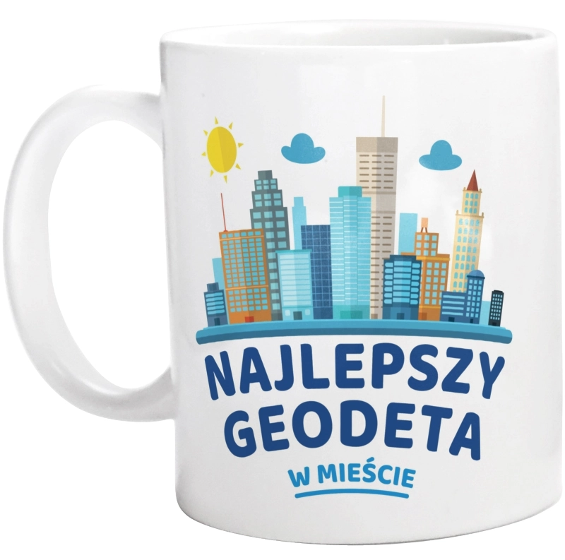 Najlepszy Geodeta W Mieście - Kubek Biały