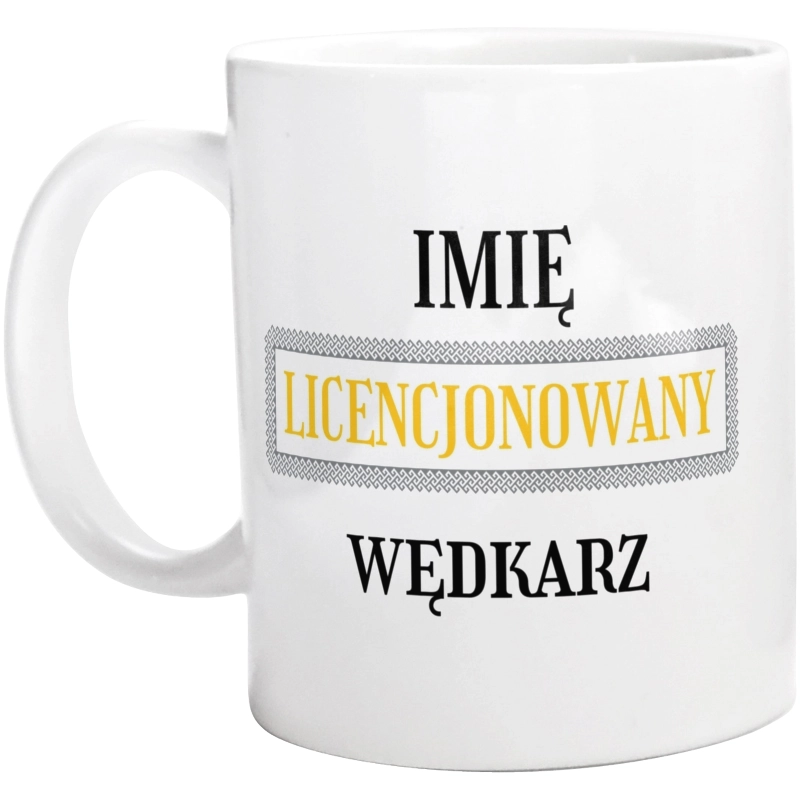 Licencjonowany Wędkarz Licencja - Kubek Biały