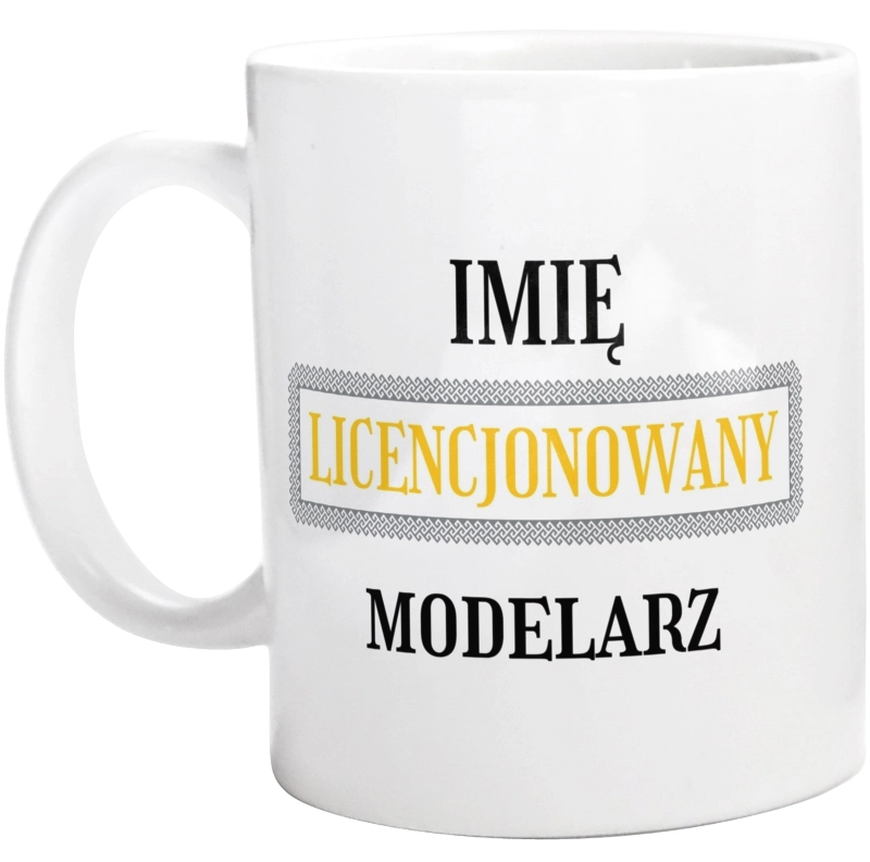 Licencjonowany Modelarz Licencja - Kubek Biały