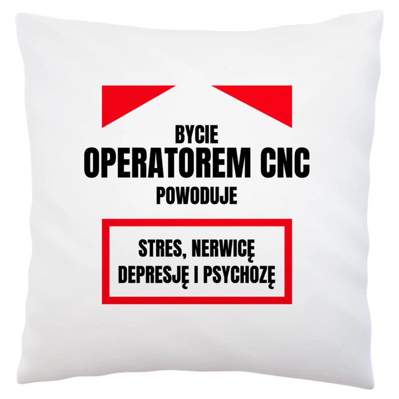 Bycie Operatorem Cnc - Poduszka Biała