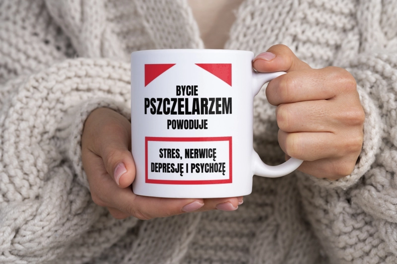 Bycie Pszczelarzem - Kubek Biały