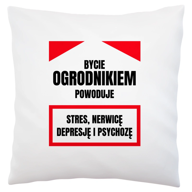 Bycie Ogrodnikiem - Poduszka Biała