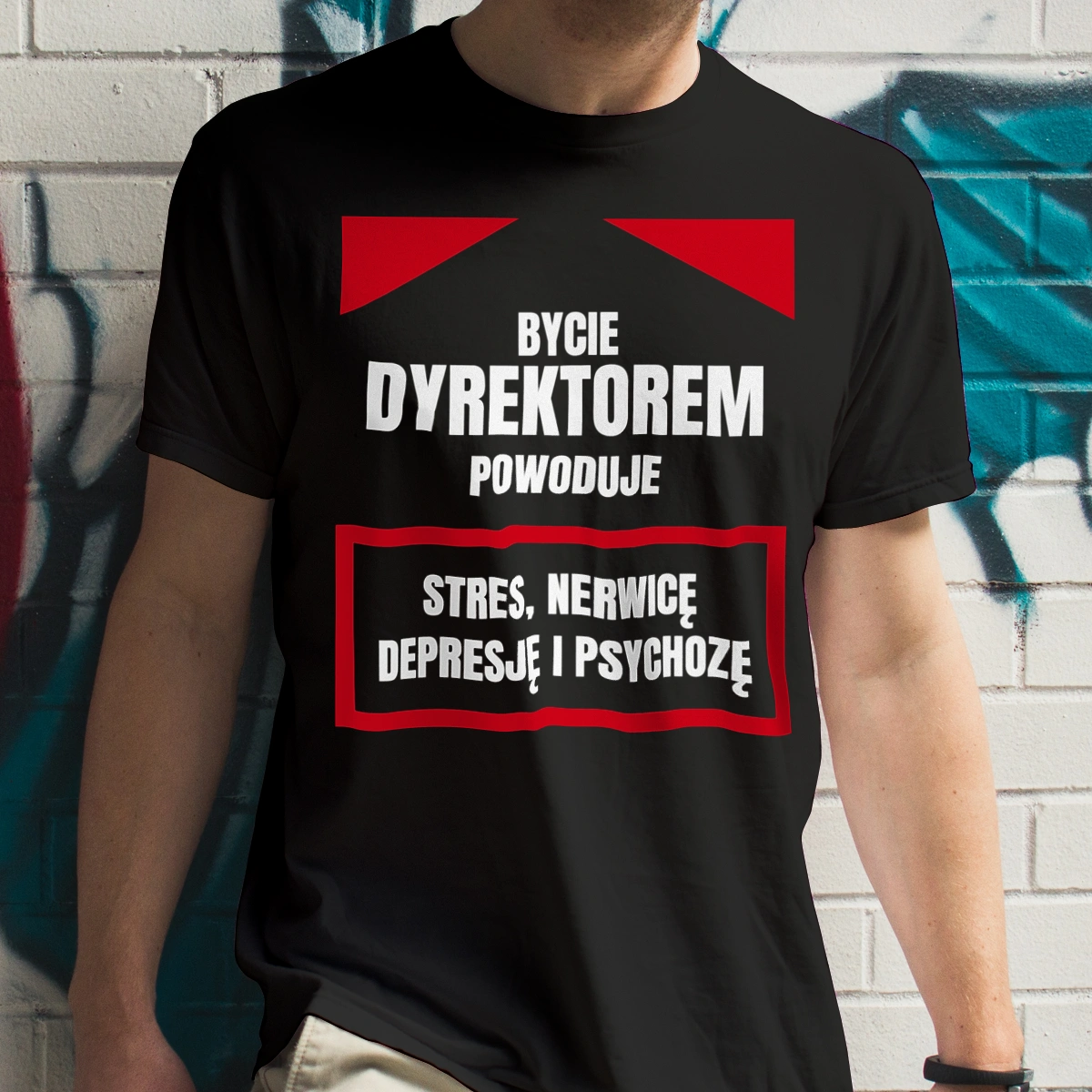 Bycie Dyrektorem - Męska Koszulka Czarna