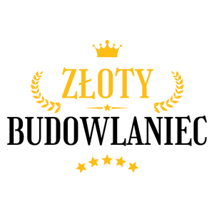 Złoty Budowlaniec - Kubek Biały