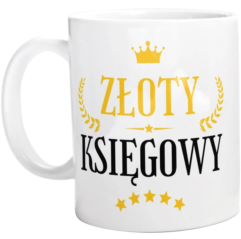 Złoty Księgowy - Kubek Biały