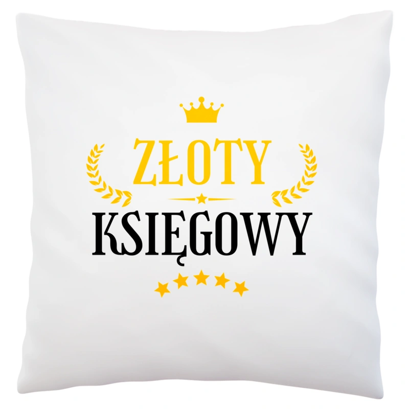 Złoty Księgowy - Poduszka Biała