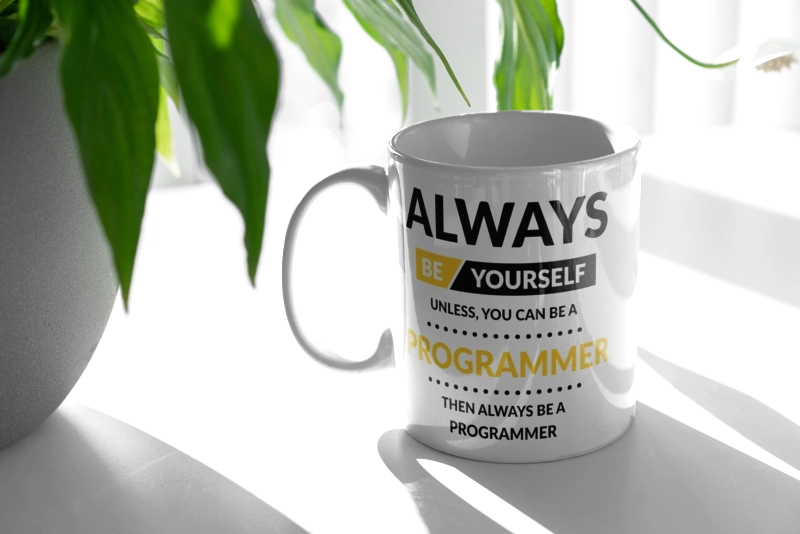 Always Be Programmer - Kubek Biały