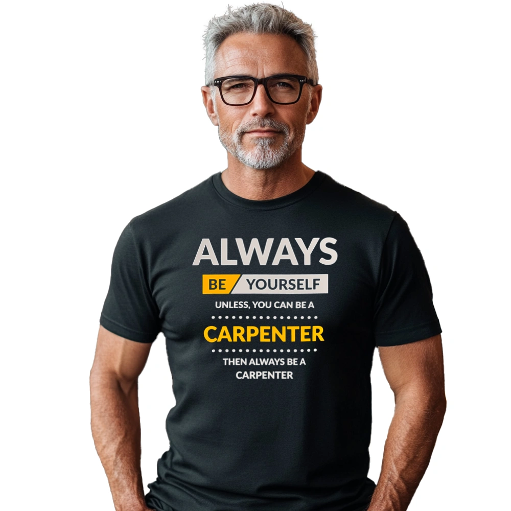 Always Be Carpenter - Męska Koszulka Czarna