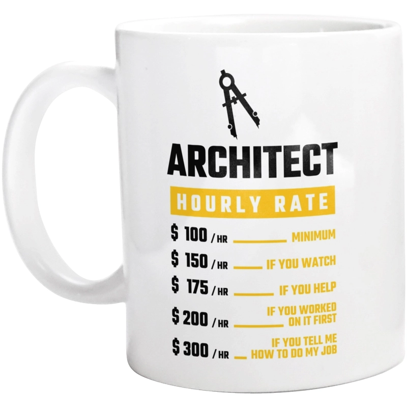 Hourly Rate Architect - Kubek Biały