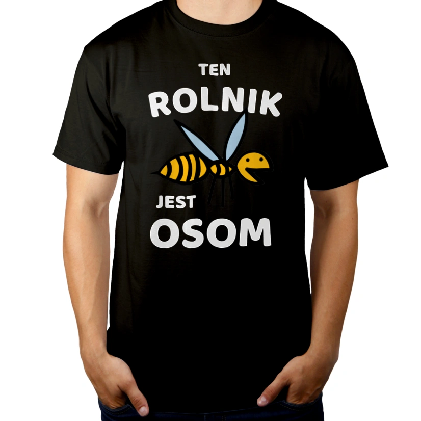 Ten Rolnik Jest Osom Awesome - Męska Koszulka Czarna