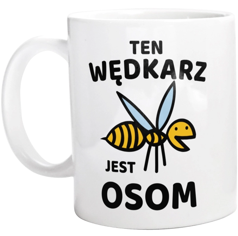 Ten Wędkarz Jest Osom Awesome - Kubek Biały