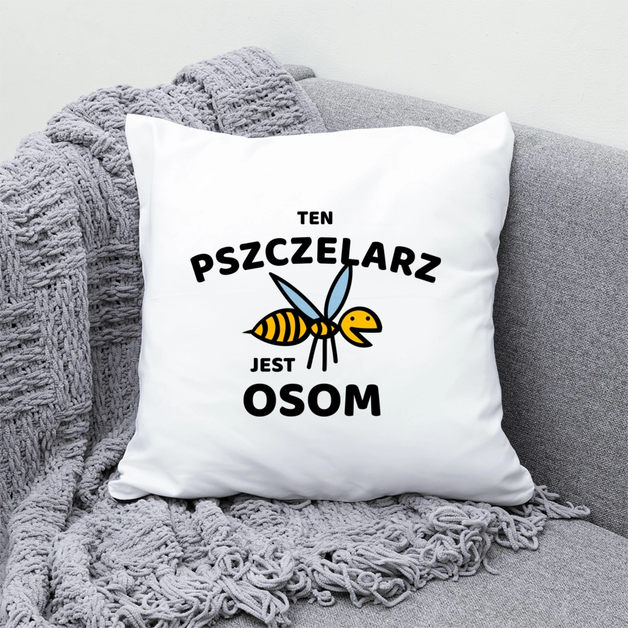 Ten Pszczelarz Jest Osom Awesome - Poduszka Biała