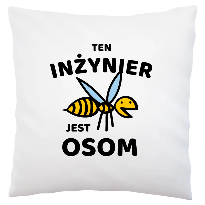 Ten Inżynier Jest Osom Awesome - Poduszka Biała