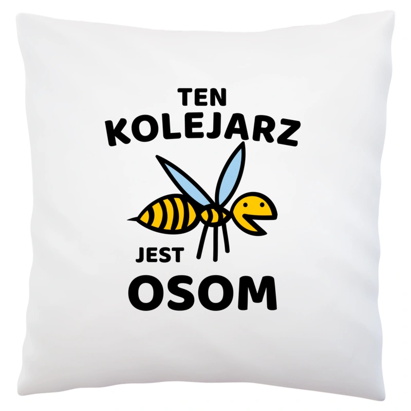 Ten Kolejarz Jest Osom Awesome - Poduszka Biała