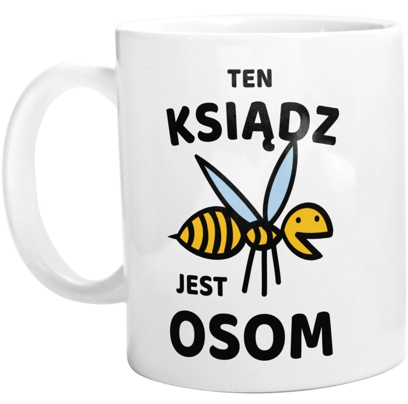 Ten Ksiądz Jest Osom Awesome - Kubek Biały