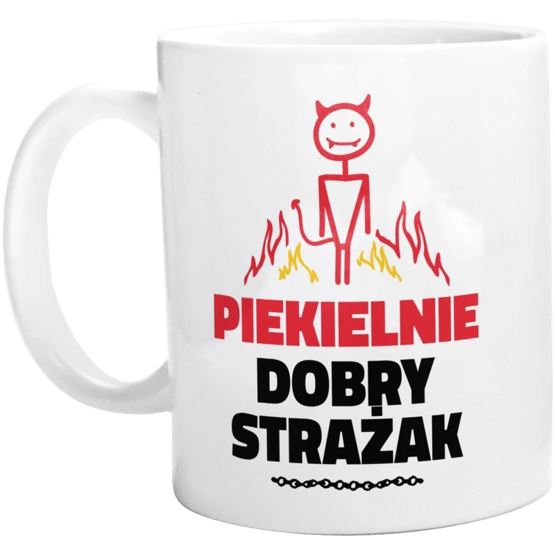 Piekielnie Dobry Strażak - Kubek Biały