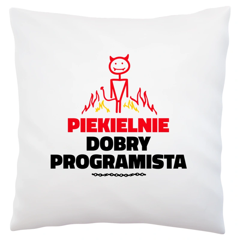 Piekielnie Dobry Programista - Poduszka Biała