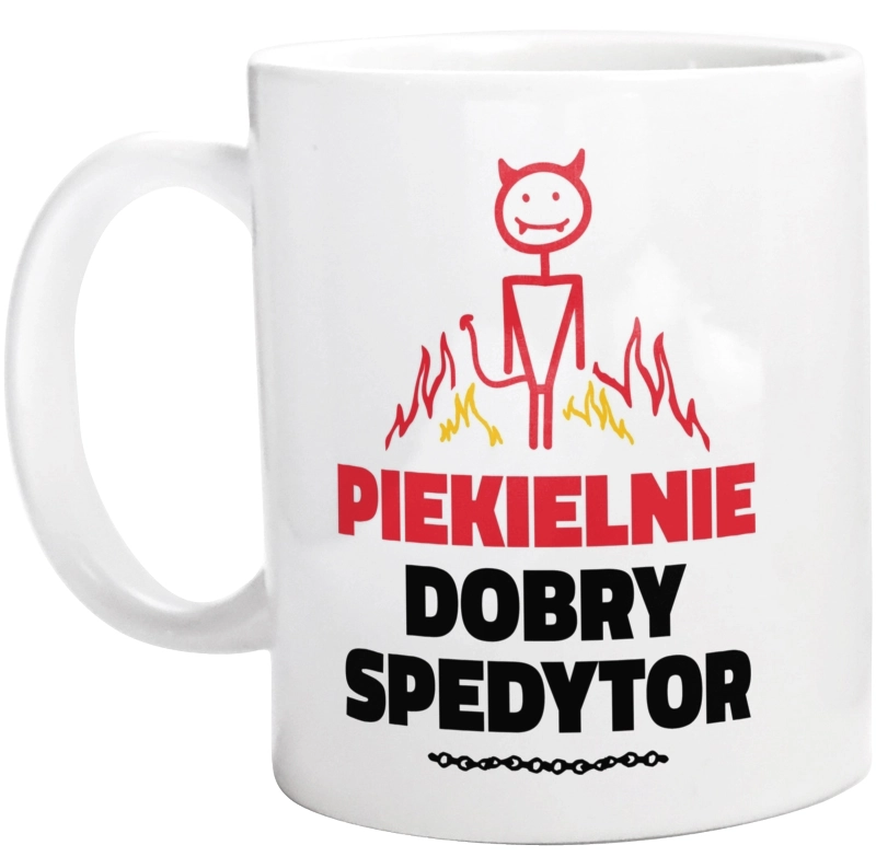 Piekielnie Dobry Spedytor - Kubek Biały