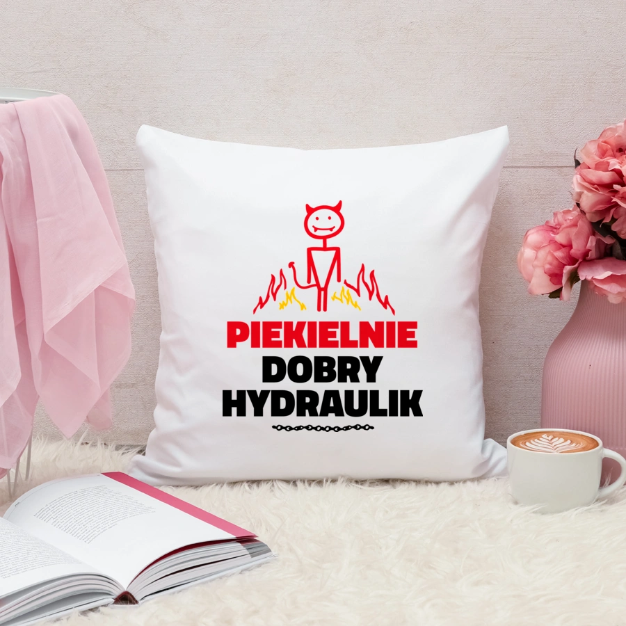 Piekielnie Dobry Hydraulik - Poduszka Biała